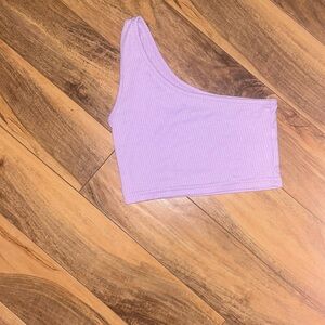FCS collection one shoulder top size small purple